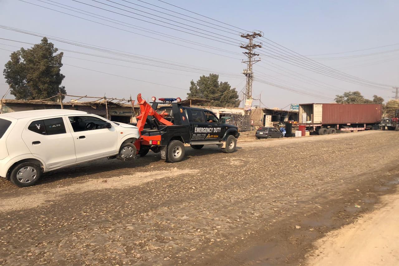 ATS Humsafar recovery crew on site